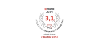 Vincenzo Bona ottiene l'attestato di Sostenibilità Energetica Repower