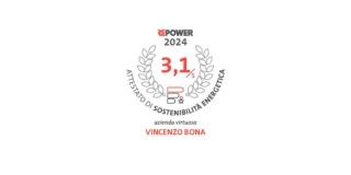 Vincenzo Bona ottiene l'attestato di Sostenibilità Energetica Repower